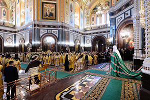 Посещение приема по случаю 11-й годовщины интронизации Святейшего Патриарха Кирилла